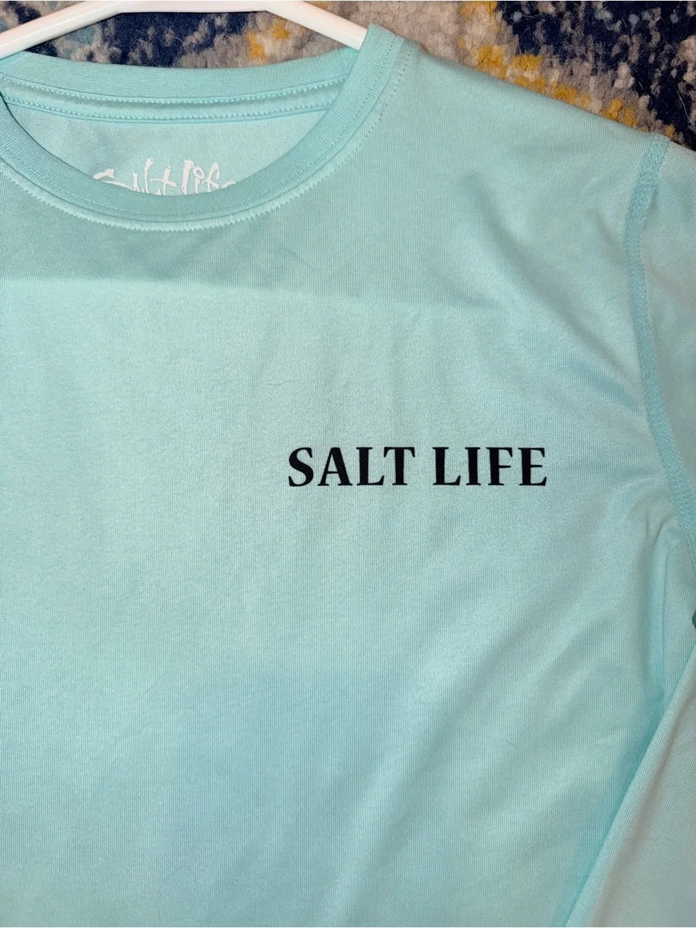 Salt Life SLX Boys Aqua UV Performance Fishing Shirt Long Sleeve